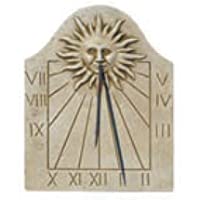 Reloj DE Sol EN Piedra Pared Exterior Rama Sol Rostro 3X32X42cm.